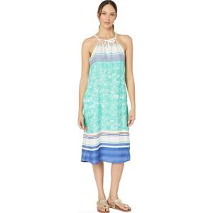 NEW Prana Parisol Midi Dress Aqua Canopy Lenzing XS Sundress Summer Vacation